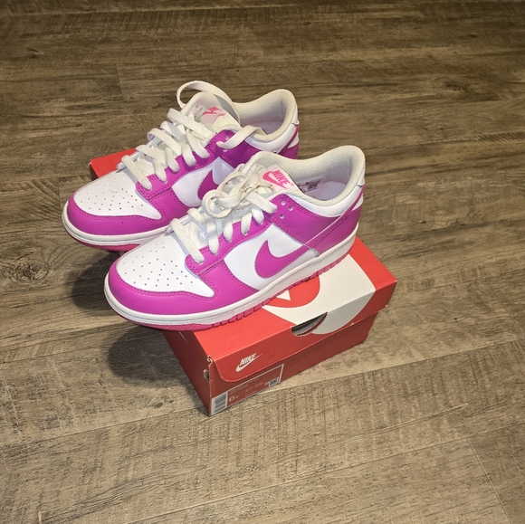 Nike Shoes - Nike Dunks Vibrant Pink and White Shoes
